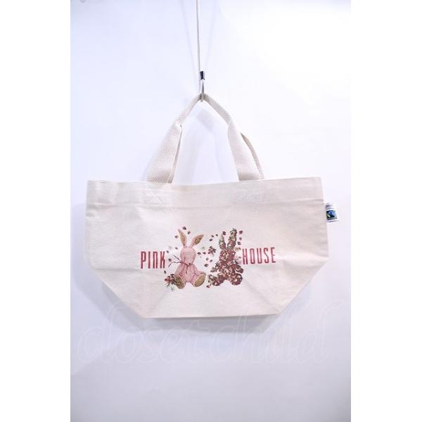 ピンクハウス ウサギデザイン トートバッグ PINK HOUSE - [新品紙札付き] ピンクハウス❤️チューリップ