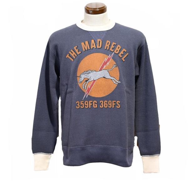 トイズマッコイ TOYSMcCOY ビックワッフル ミリタリー・TMC2654 BIG WAFFLE CREW NECK SHIRT "THE MAD REBEL"