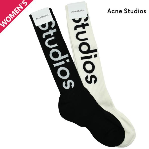 Acne Studios ロゴ ソックス ロング Acne Studios アクネストゥディオズ ハイソックス 靴下 ロゴ