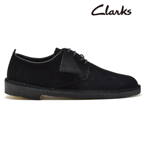 Clarks desert hotsell london black