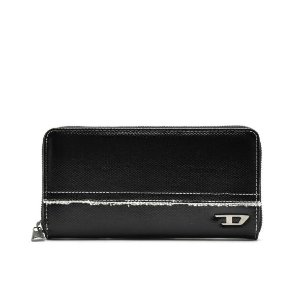 希少美品✨DIESEL ディーゼル スタッズ長財布 ラウンドファスナー 美品 DIESEL - DIESEL(ディーゼル) 長財布 - ダークネイビー スタッズ