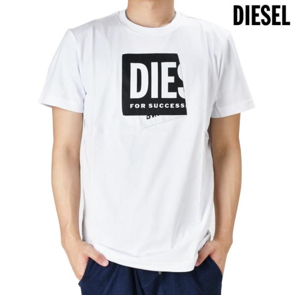 【国内発送】DIESEL Tシャツ 半袖 黒 白 グレー a023770aaxj ディーゼル(DIESEL) 半ソデ メンズTシャツ・カットソー | 通販