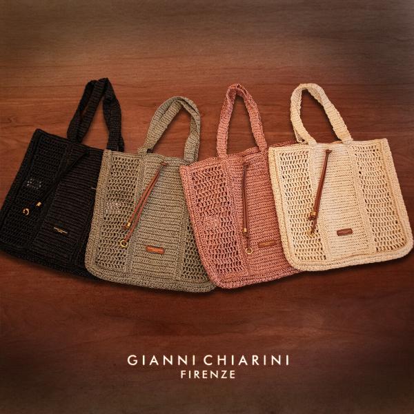 【並行輸入品】ジャンニキアリーニ GIANNI CHIARINI ネフェリトートバッグ レディース ハンドバッグ かごバッグ 鞄 NEFELI BS 11955 COMM STR-CRCH