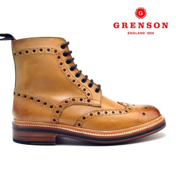 英国製GRENSON グレンソンチェルシーブーツ　サイドゴアブーツ　ブラウン 英国製GRENSON グレンソンチェルシーブーツ サイドゴアブーツ