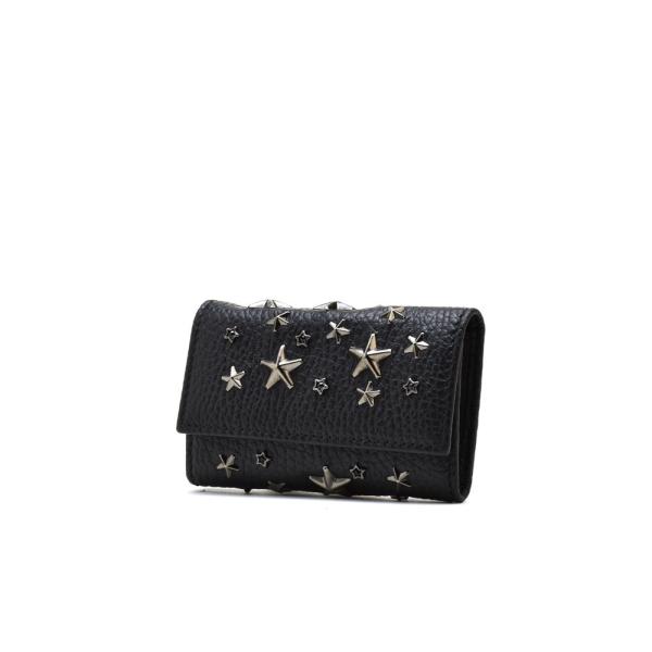 ジミーチュウ Jimmy Choo Howick Gry Black Black スタースタッズ 6連キーケース キーリング レザー ブラック 黒 メンズ 送料無料 Ypt Or Id