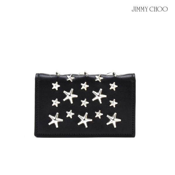 JIMMY CHOO 名刺入れ NELLO CST BLACK JIMMY CHOO（ジミーチュウ） カードケース 名刺入れ ブラック ネロ 黒