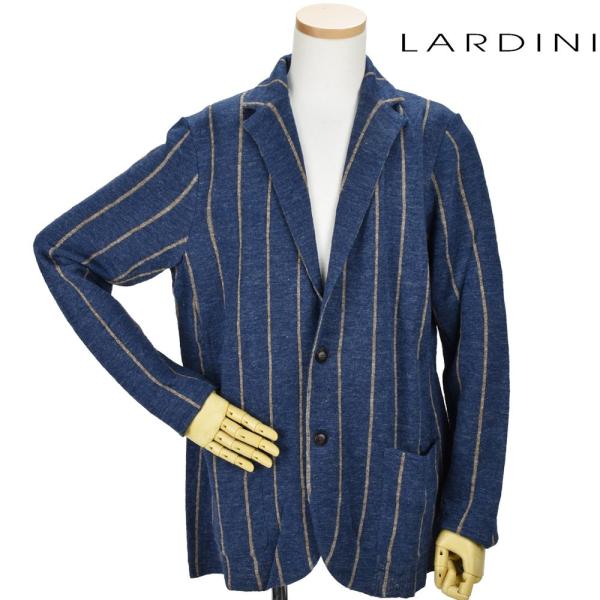 LARDINI 青 テーラードジャケット LARDINI テーラードジャケット ダークブルー 44 国内正規品