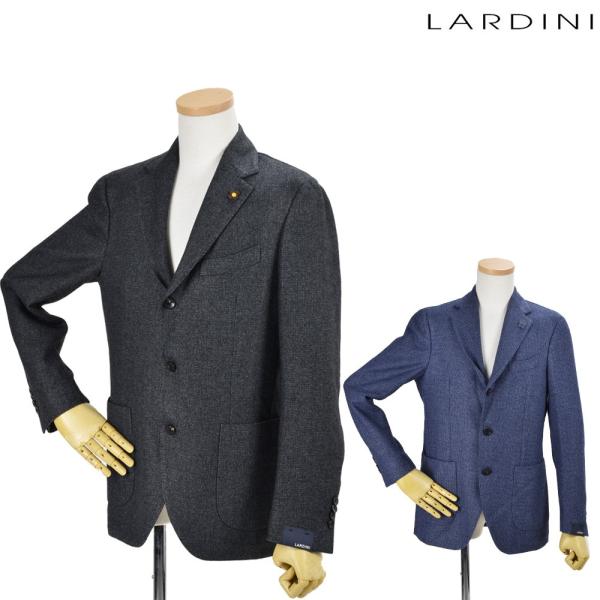 美品 L ラルディーニ アンゴラ テーラードジャケット ネイビーグレー 秋冬 LARDINI（ラルディーニ） 【並行輸入品】ラルディーニ テーラード
