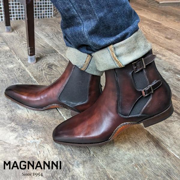 並行輸入品】マグナーニ MAGNANNI チェルシーブーツ メンズ ブーツ