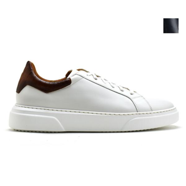 マグナーニ スニーカー メンズレザー 革靴 ホワイト ネイビー MAGNANNI cloudshoe_magnanni-23825