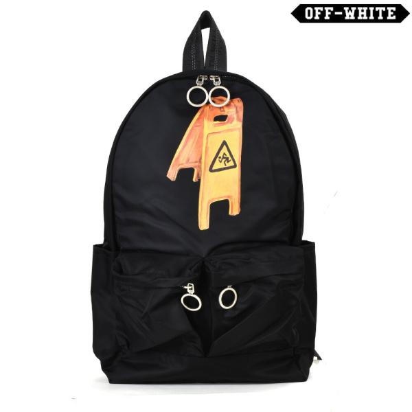 美品　Off-White リュック・バックパック 黒 off white 【並行輸入品】オフホワイト バックパック リュック
