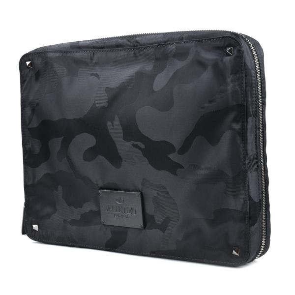 VALENTINO ヴァレンティノ ロックスタッズ レザークラッチバッグ 黒 cloudshoe_vt-my2b0564nbv-0no_1