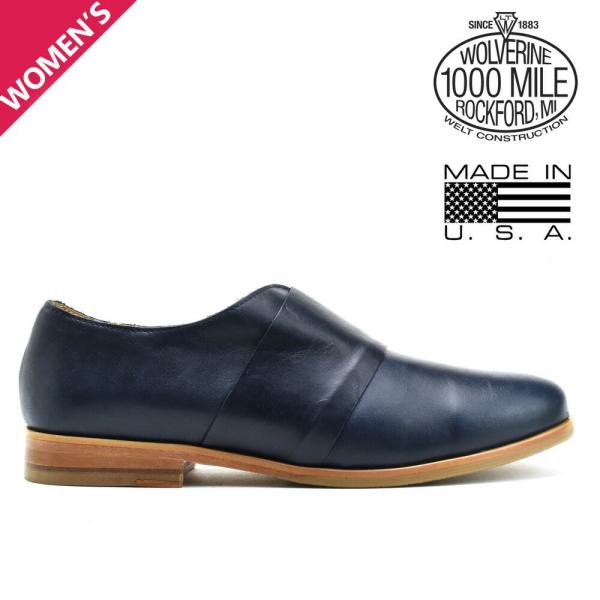 【並行輸入品】ウルヴァリン ローファー レディース スリッポン シューズ ネイビー WOLVERINE OLIVE LOAFER