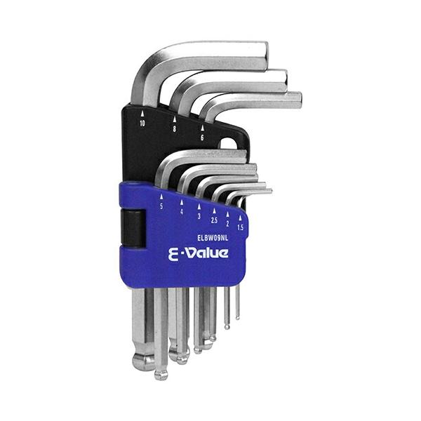 他サイト： ∀藤原産業 【ELBW09NL】E-Value BP六角棒レンチセット NL (4977292209298)の商品画像