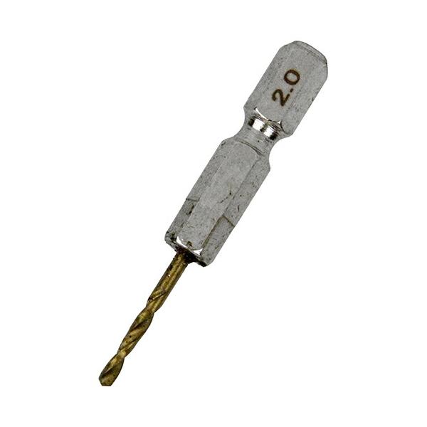 ∀藤原産業 【SK11 六角軸Tin鉄ドリル 極短 2.0MM】六角軸Tin鉄ドリル (4977292327442)