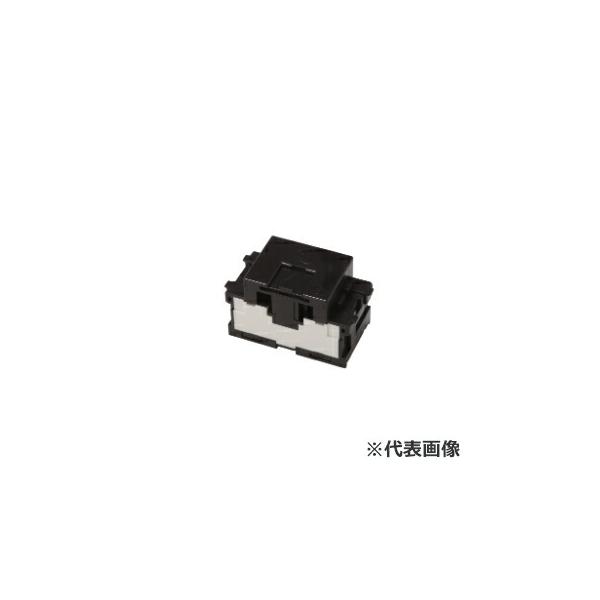 β神保電器 配線器具【JEC-BN-WUJ2 BK】ブラック J-WIDE SLIM(スリムスクエアBLACK) 電話用 埋込モジュラジャック 6極2心用