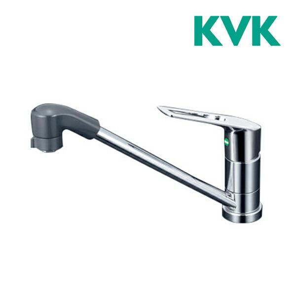 KVK 流し台用シングルレバー式シャワー付混合栓(eレバー) KM5011TFEC 