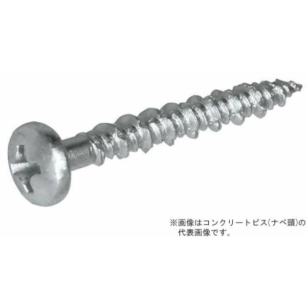 βマーベル/MARVEL ファスナーシステム【CN-438】コンクリートビス (ナベ頭) φ4×38mm 110本入 {R}