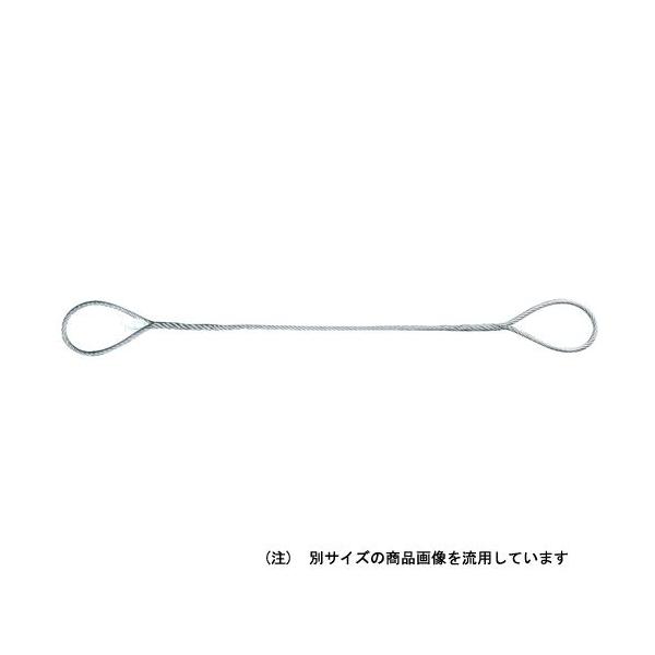 ∀オーエッチ工業 【ATW6-20】編込 玉掛ワイヤー φ6mmワイヤー 2m ワイヤースリング (4963360524028)