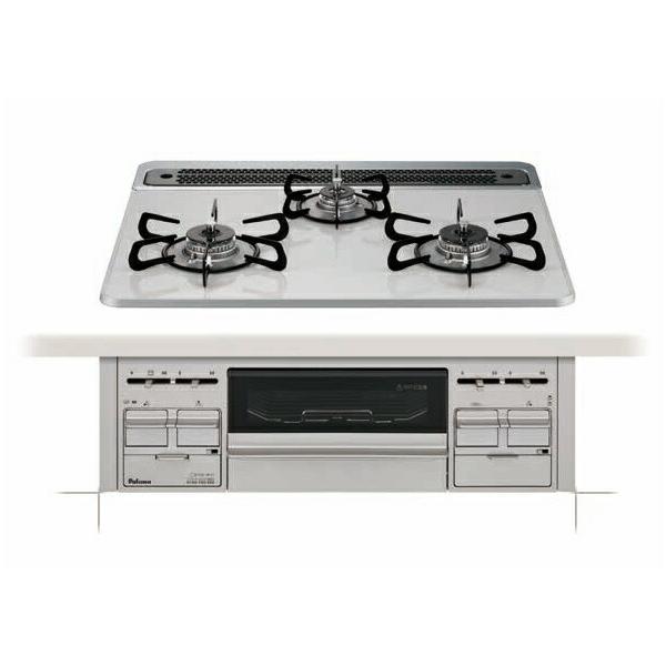 ●ψパロマ ガスビルトインコンロ【PD-509WS-60CV】repla(リプラ) ハイパーガラスコートトップ 水なし両面焼グリル 60cm