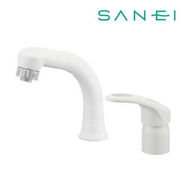 《在庫あり》◆15時迄出荷OK！≦三栄水栓/SANEI 水栓金具【K37610EJV-13】シングルスプレー混合栓(洗髪用)