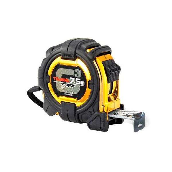 他サイト： ∀タジマ/TAJIMA 【G3GL25-75SBL】G3ゴールドロック-25 7.5m 尺相当目盛付 一般測定用コンベックス (4975364029270)の商品画像