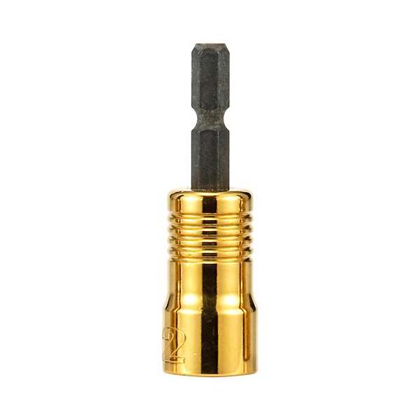 他サイト： ∀タジマ/TAJIMA 【TSK-SD12S-6K】SDソケットショート 12mm 6角 インパクトドライバー用ソケット (4975364160676)の商品画像