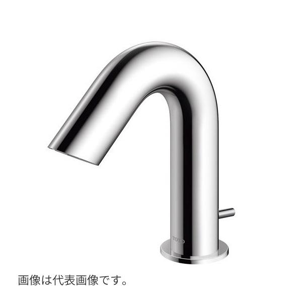 TOTO 水栓金具【TLE28SA1A】(TLE01505JA+TLE28005J) アクアオート 台付自動水栓 Aタイプ AC100Vタイプ ワンプッシュ式 単水栓〔HC〕