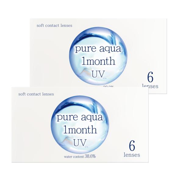 ZERU.contactPure aqua 1month UV快適なコンタクトレンズライフをピュアアクアワンマンスUV瞳を紫外線から守るUV吸収剤配合程よくうるおいをキープ汚れがつきにくく視界クリアなめらかで自然なつけ心地形状保持性があり取...