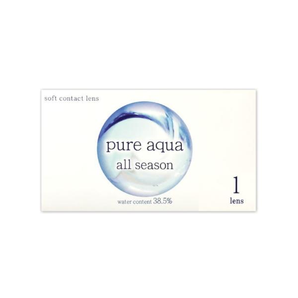 [在庫限り] コンタクト ZERU. Pureaqua ピュアアクアオールシーズン 最長1年 1箱1枚 クリア コンタクトレンズ
