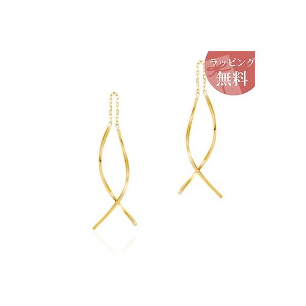 □【4℃】ヨンドシー K18 ピアス 4°c ピアス カナル ヨンドシー 正規品 レディース しずく