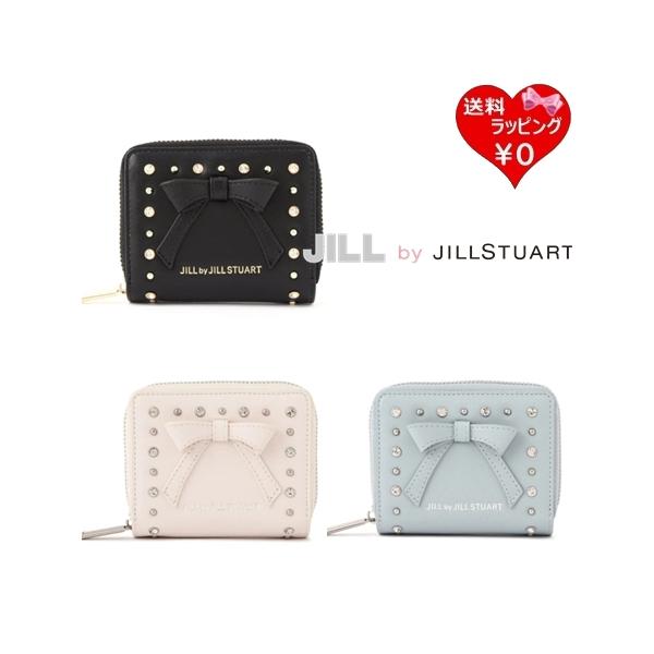 ジル バイ ジルスチュアート JILL by JILLSTUART 財布 折財布 スタッズリボンウォレット  レディース