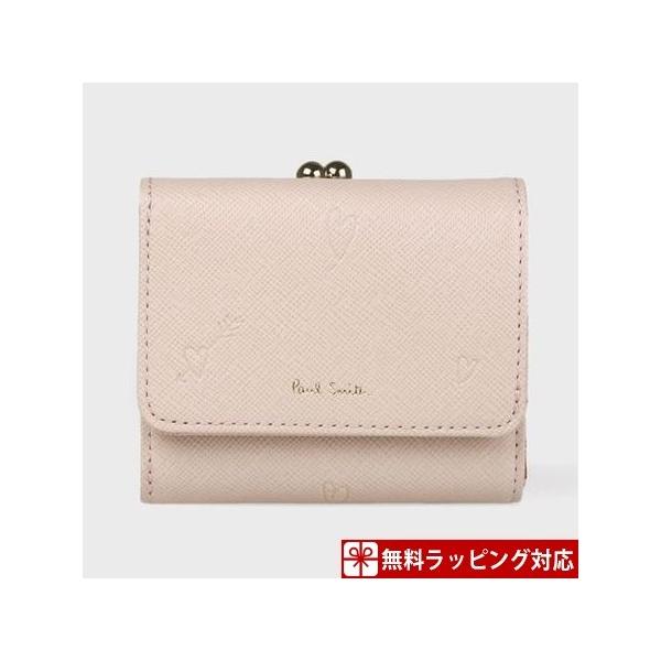 ポールスミス 財布 折財布 レディース スミシーハート 3つ折り財布 Clover 財布 ピンク Paul Smith 財布 Ps Clover Leaf クローバーリーフ