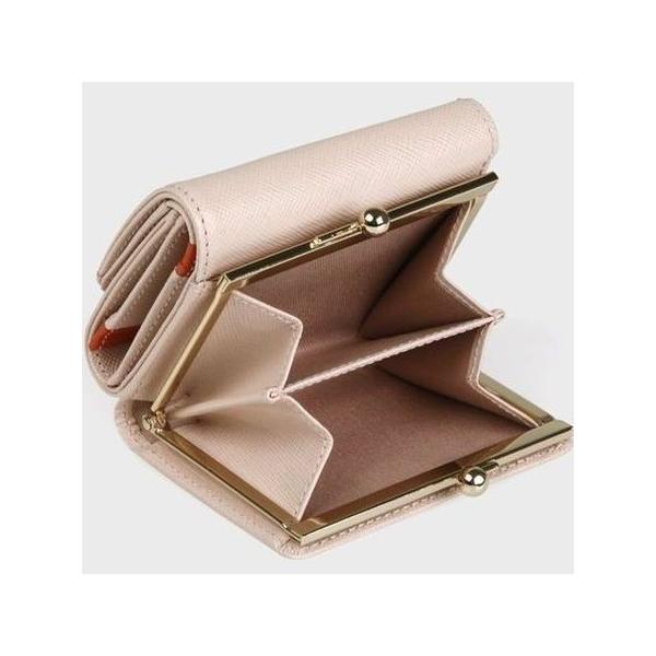 ポールスミス 財布 折財布 レディース スミシーハート 3つ折り財布 Clover 財布 ピンク Paul Smith 財布 Ps Clover Leaf クローバーリーフ