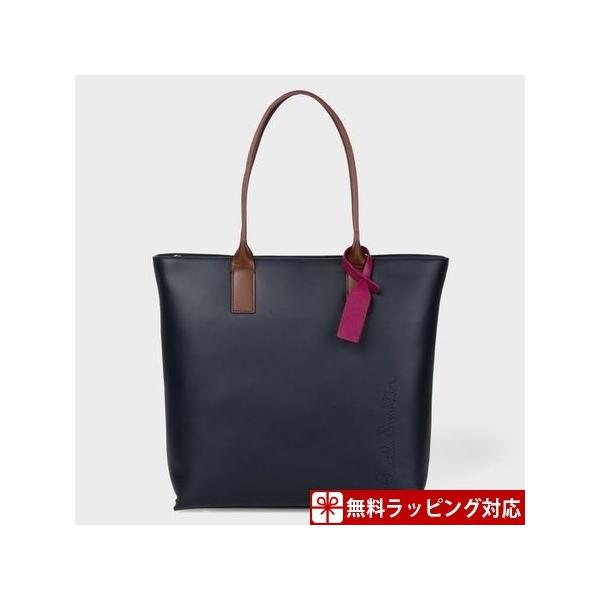 100 正規品即納 ポールスミス バッグ トートバッグ レディース パーフォレートロゴストーリー ネイビー Paul Smith 通販でクリスマス