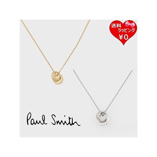 ポールスミス Paul Smith ネックレス ウィメンズ Double Ring Motif 日本製 シルバー ゴールド