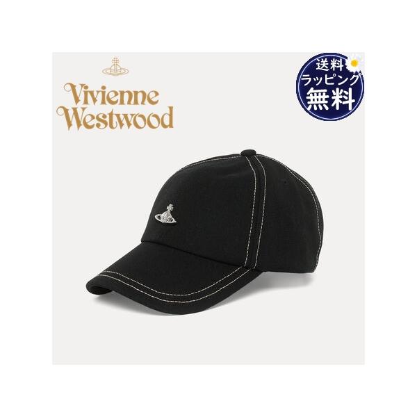 ヴィヴィアン ウエストウッド Vivienne Westwood キャップ 帽子 Edgewear メンズ レディース ユニセックス 綿100% ブラック