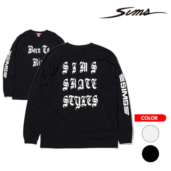 SIMS シムススケートスタイル ロンT 長袖Tシャツ SIMS SKATE STYLES 