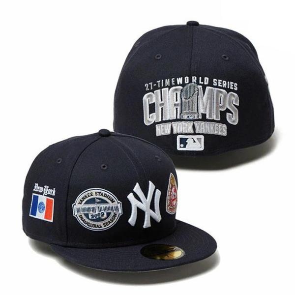 日本正規品 ニューエラ NEW ERA 59FIFTY MLB Allover ニューヨーク・ヤンキース ネイビー 14307693 キャップ 帽子