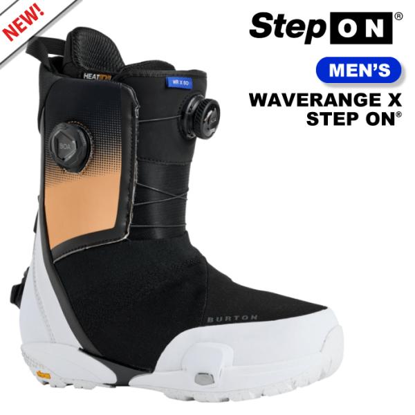 日本正規品 スノーボード ブーツ バートン BURTON MEN'S WAVERANGE X STEP ON Orange Cream Multi ウェーブレンジ エックス ステップオン メンズ 25-26