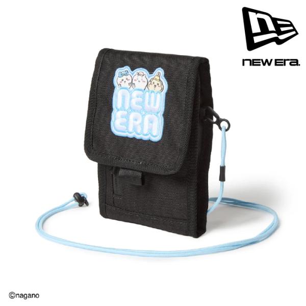 日本正規品 ニューエラ NEW ERA スクエアネックポーチ 0.3L ちいかわ / ちいかわ・ハチワレ・うさぎ ブラック 14864481