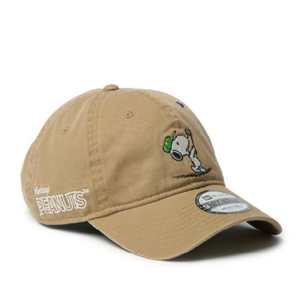 日本正規品 ニューエラ NEW ERA 9TWENTY Vintage PEANUTS ピーナッツ GOLF スイング カーキ | ゴルフ 14865326 キャップ 帽子