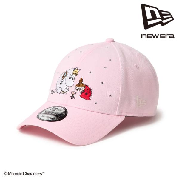 日本正規品 帽子 キャップ ニューエラ NEW ERA 9FORTY Moomin ムーミン スノークのおじょうさん Rhinestone ピンク 15154804