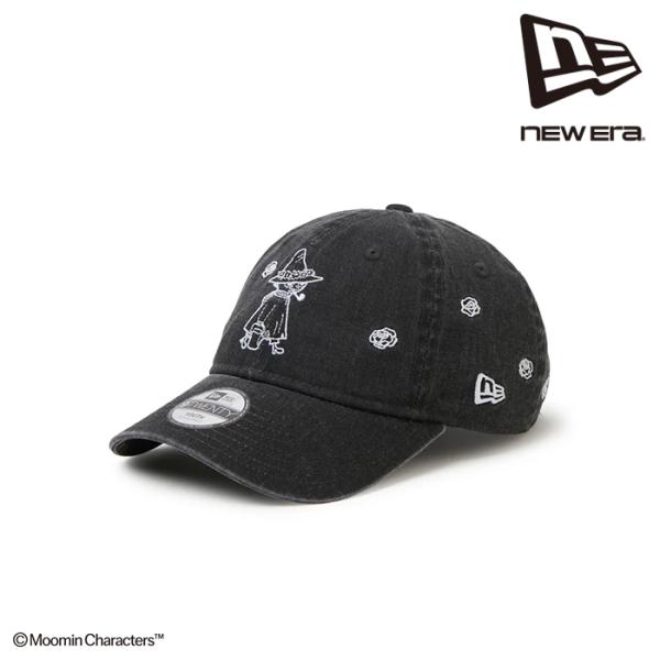 日本正規品 帽子 キャップ ニューエラ NEW ERA キッズ Youth 9TWENTY Moomin Flower スナフキン イタリアンウォッシュ ブラック 15154726