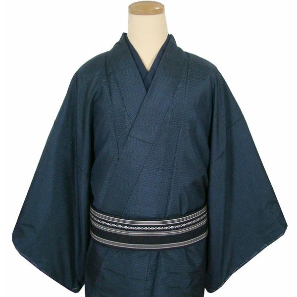 男物 長着 しつけ糸付き 未使用 大島紬 亀甲散し織 適用身長172cm 
