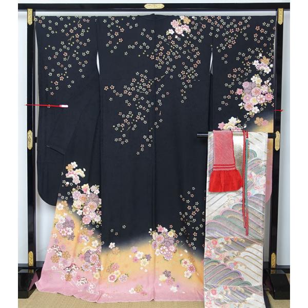 振袖 ロング丈 袋帯 長襦袢 帯締め 帯揚げ 重衿 小物セット 正絹 11125