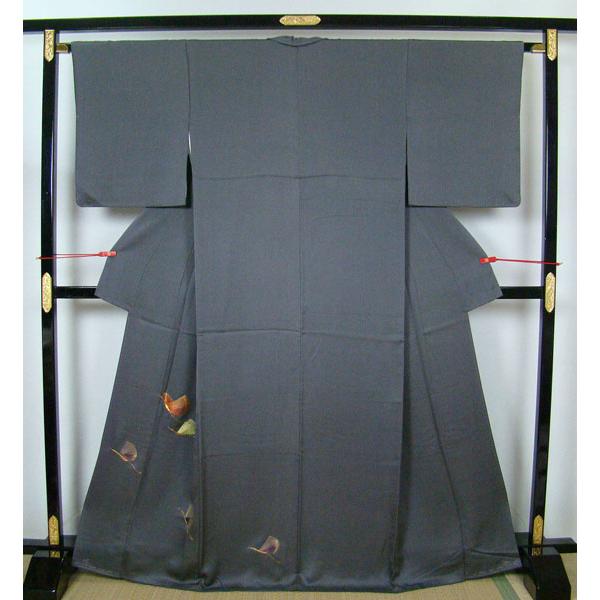 着物　鶴の柄　新品しつけ糸つき 着物鶴の柄新品しつけ糸つき