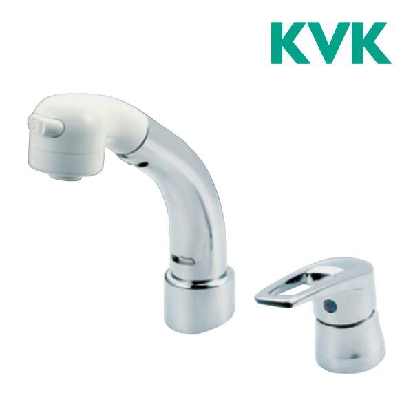 《在庫あり》◆15時迄出荷OK！KVK 水栓金具【KM8029TN】洗面用水栓 傾斜水栓 シングル洗髪シャワー 一般地用 18°傾斜取付