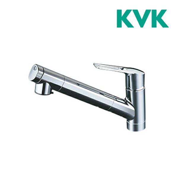 《在庫あり》◆15時迄出荷OK！∠KVK 水栓金具【KM6001EC2】浄水器内蔵用シングルシャワー付混合栓 シャワーヘッド引き出し 浄水カートリッジ付