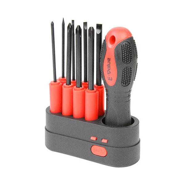 ∀藤原産業 【ED-790】E-Value ドライバーセット 8本組 (4977292202107)